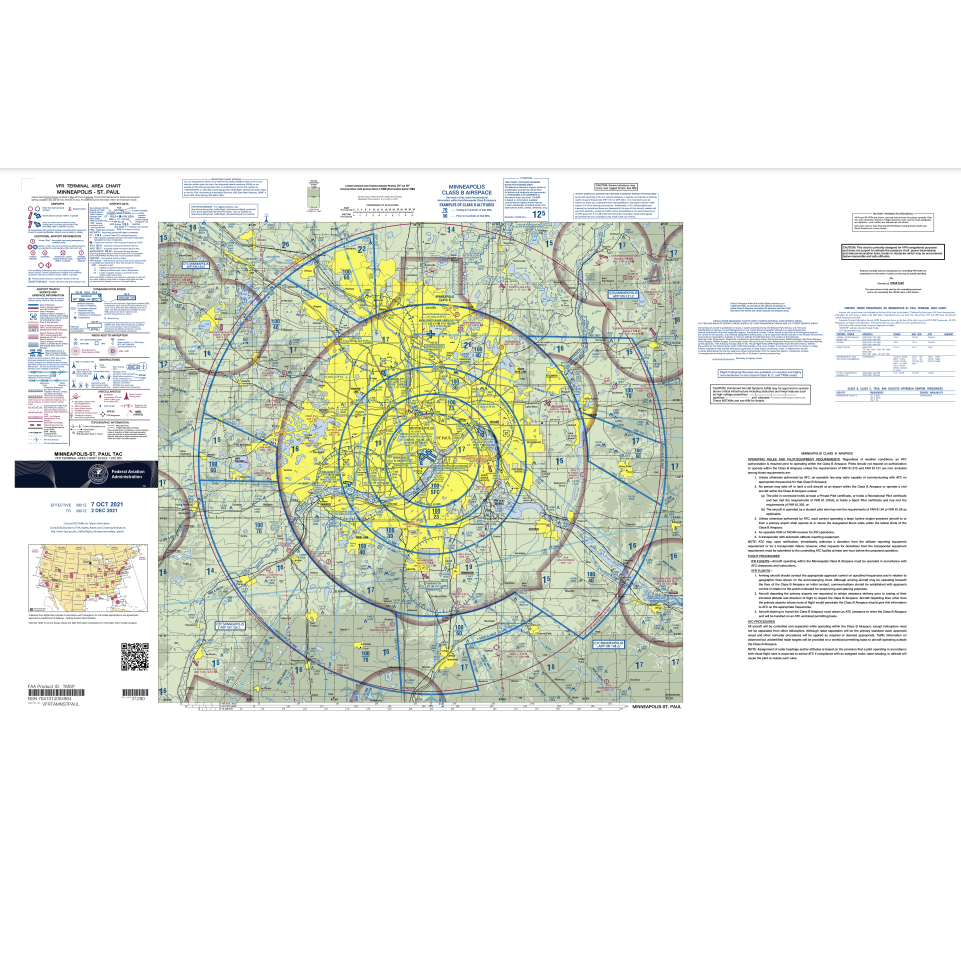 Minneapolis/St. Paul Terminal Area Chart - Select Cycle Date