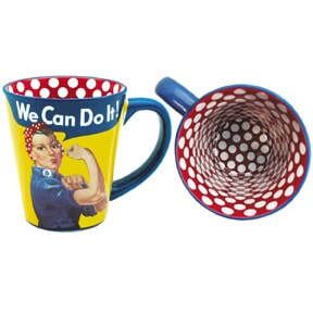 Rosie the Rivetor "We Can Do It" Polka Dot Mug