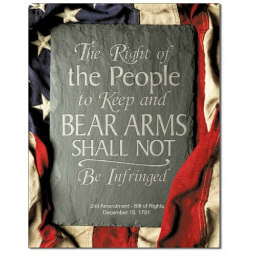 Right to Bear Arms Tin Sign