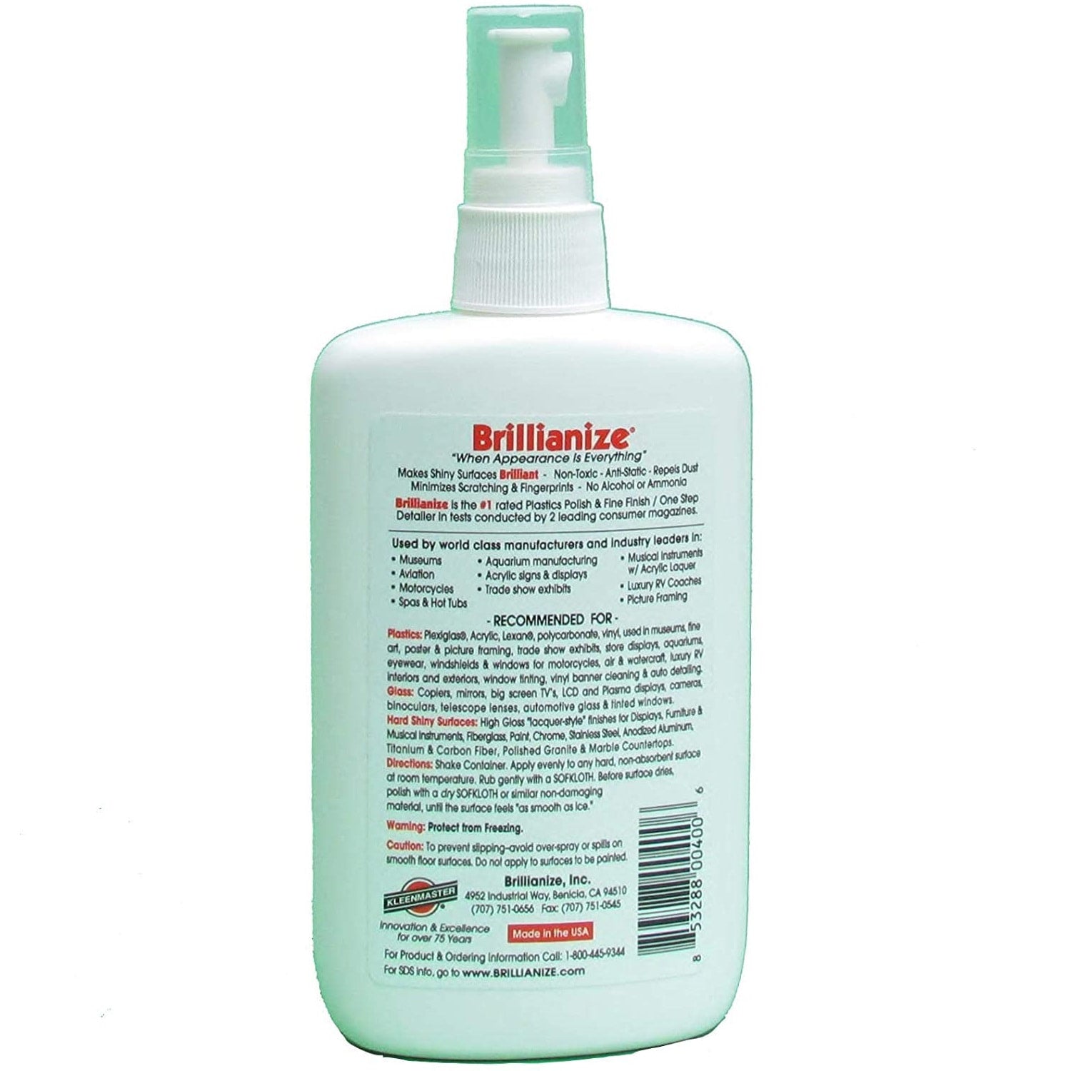 Brillianize Acrylic and Glass Cleaner