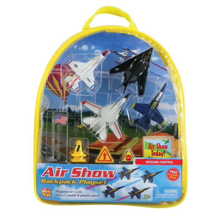 Modern Fighter Planes Backpack Playset