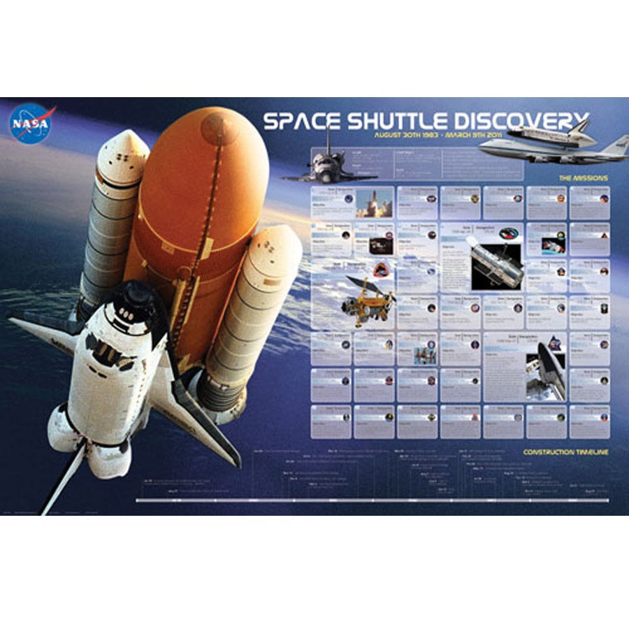 Space Shuttle Discovery Missions Poster