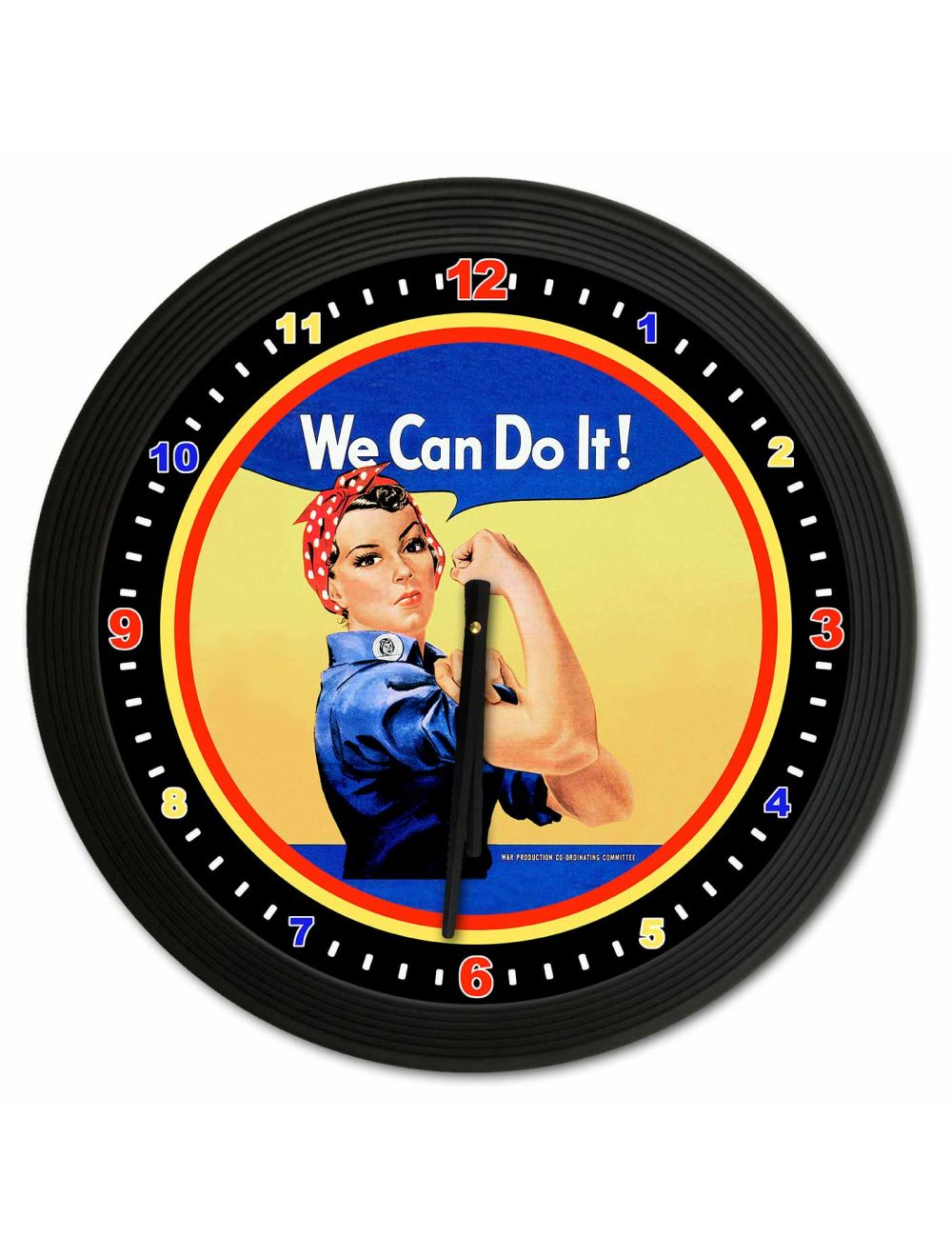 Rosie the Riveter 18 x 18 Clock - C078