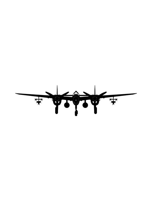 P-38 Lightning Silhouette Sign - PS382