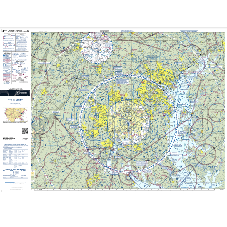 Baltimore/Washington Terminal Area Chart - Select Cycle Date