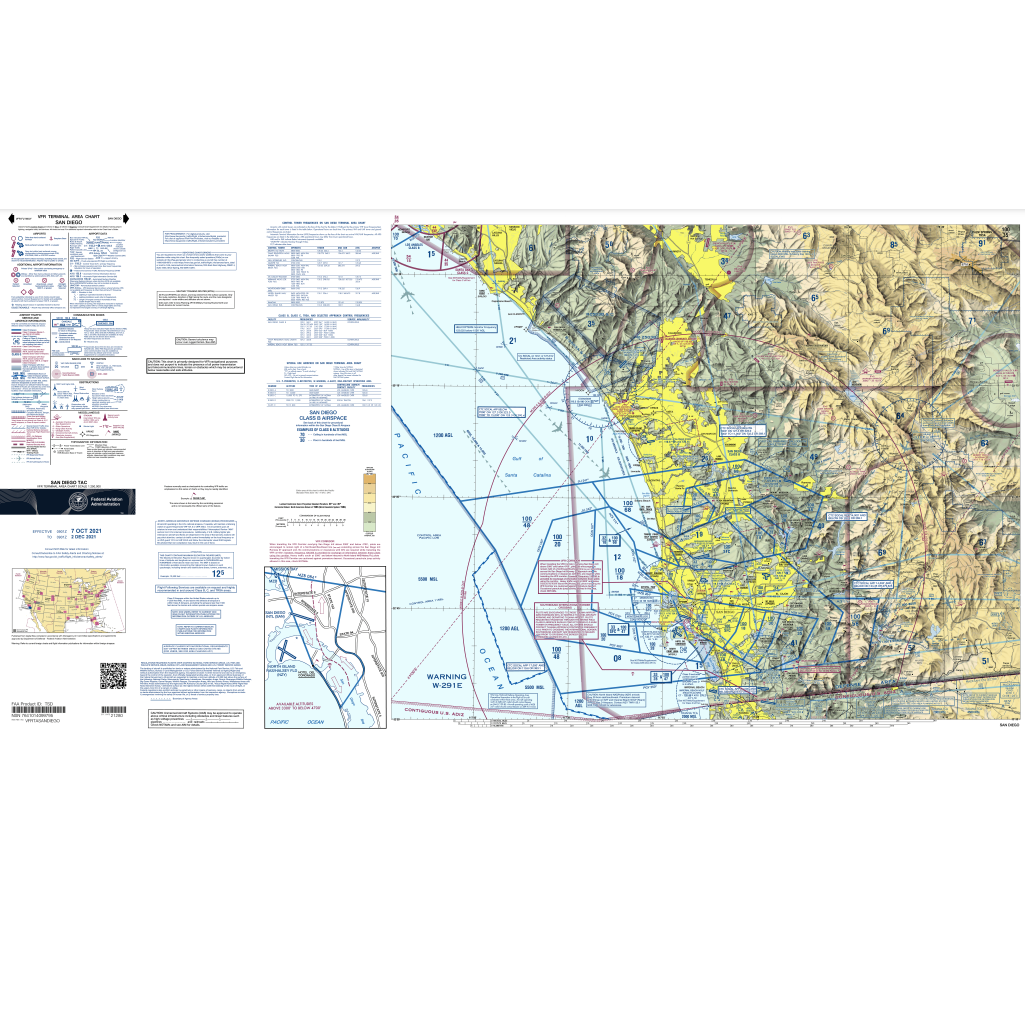 San Diego Terminal Area Chart - Select Cycle Date