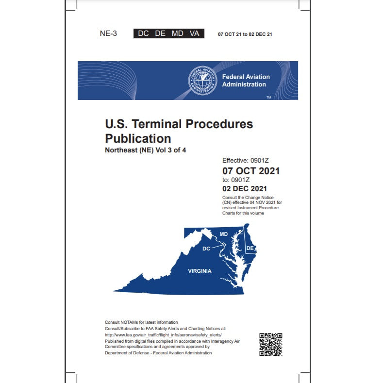 FAA IFR Terminal Procedures Bound Northeast (NE-3) Vol 3 of 4 - Select Cycle Date