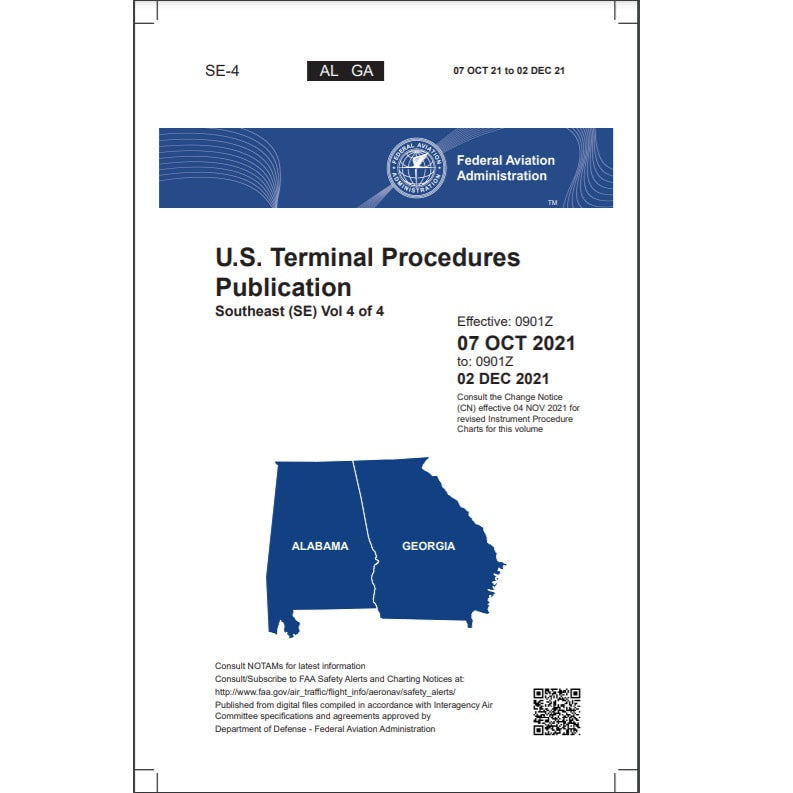 FAA IFR Terminal Procedures Bound Southeast (SE-4) Vol 4 of 4 - Select Cycle Date