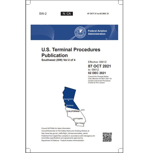 FAA IFR Terminal Procedures Bound Southwest (SW-2) Vol 2 of 4 - Select Cycle Date