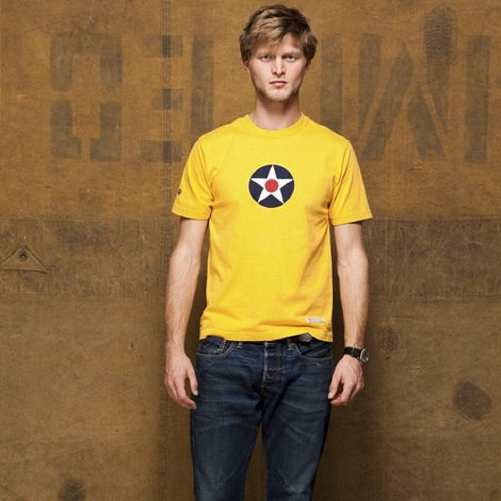 Red Canoe US Roundel Yellow Men's T-Shirt