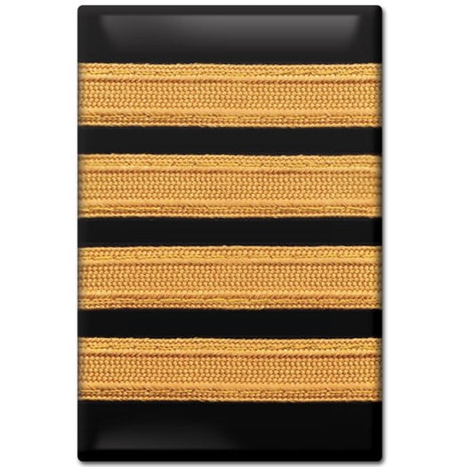 Captain - 4 Stripes - Pilot Epaulet Fridge Magnet