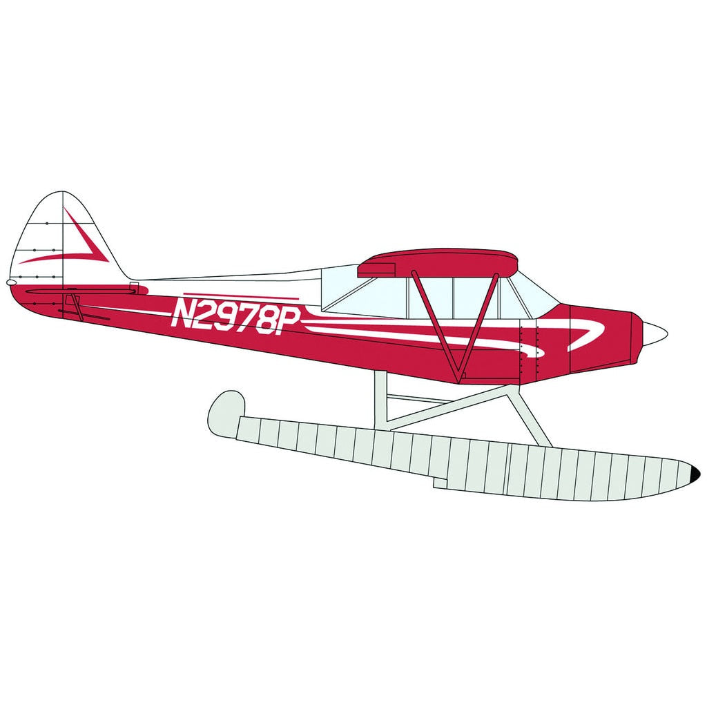 1/48 Piper Super Cub Float Plane w/ 2 Marking Options - 11663