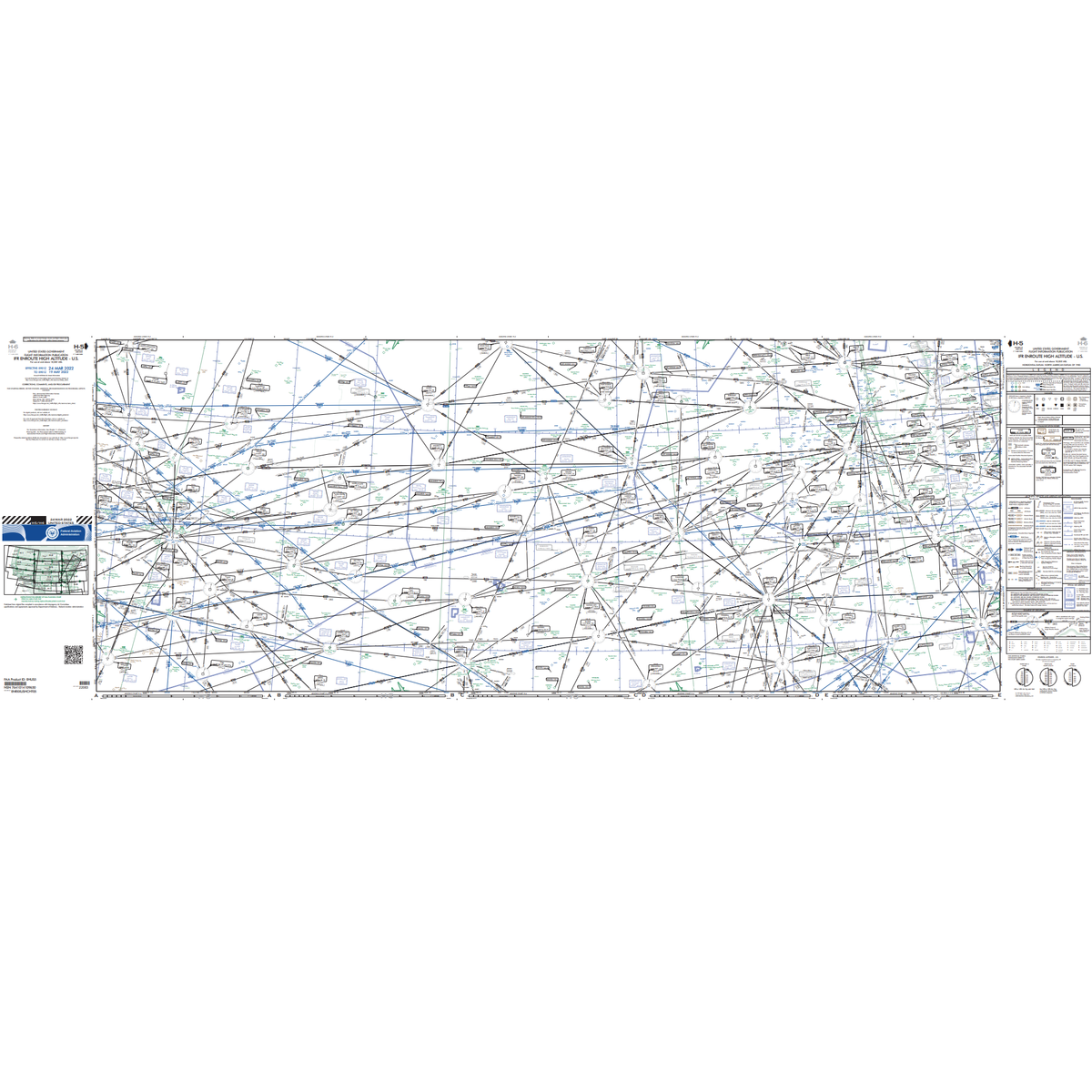 Gilham Coded Altitudes Chart.pdf FAA Chart: Enroute IFR High Altitude Chart US (H-Charts) - H5/6 - Sele ...