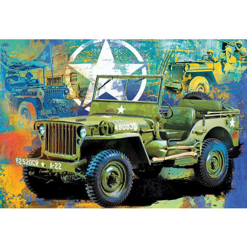 Load image into Gallery viewer, Military Jeep Puzzle Tin - 550-Piece Puzzle
