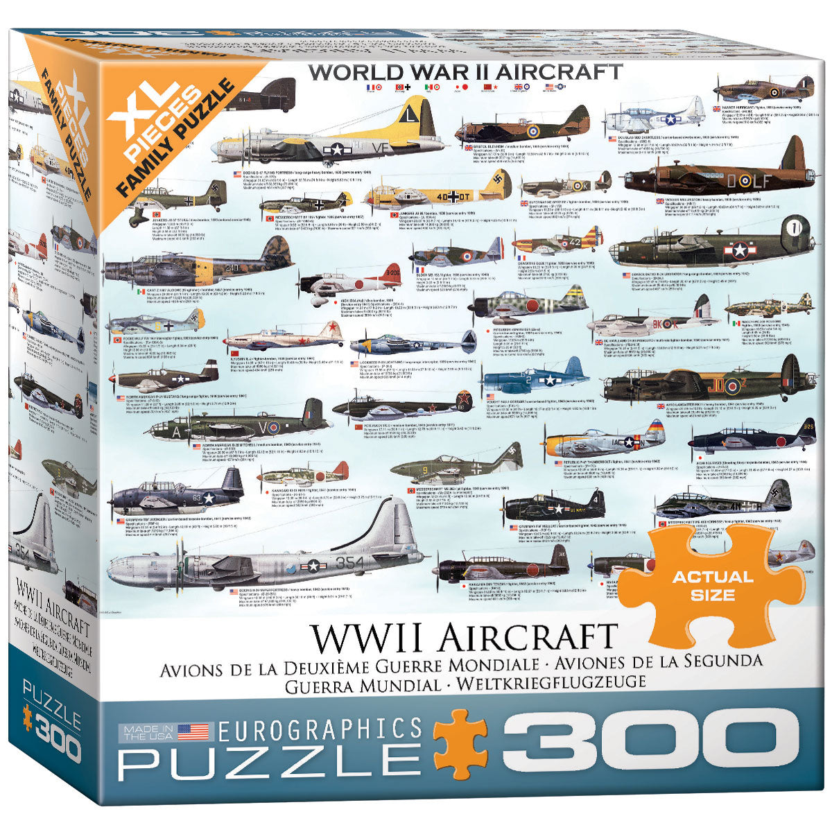 World War II Aircraft - 300-Piece Puzzle