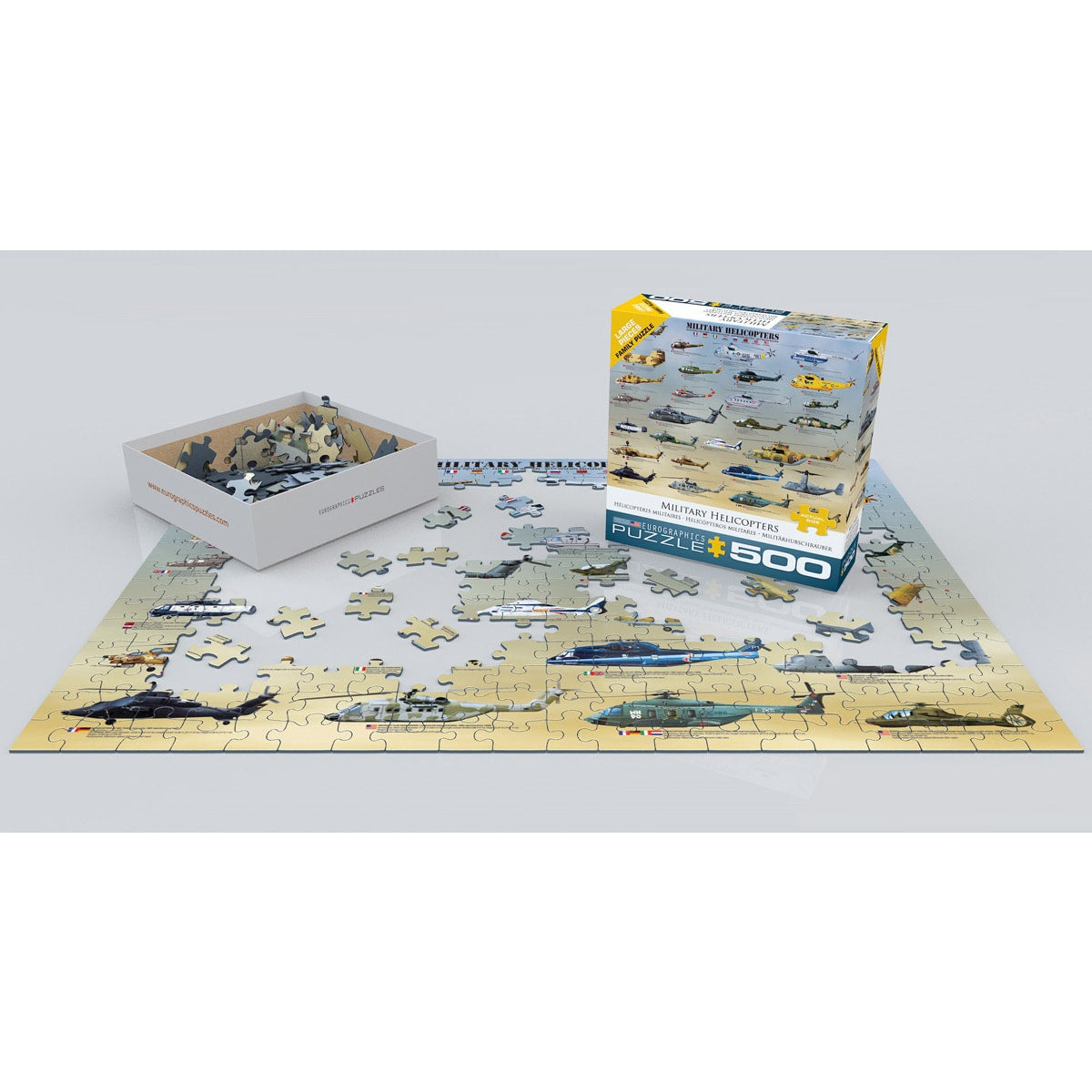 Military Helicopters - 500-Piece Puzzle