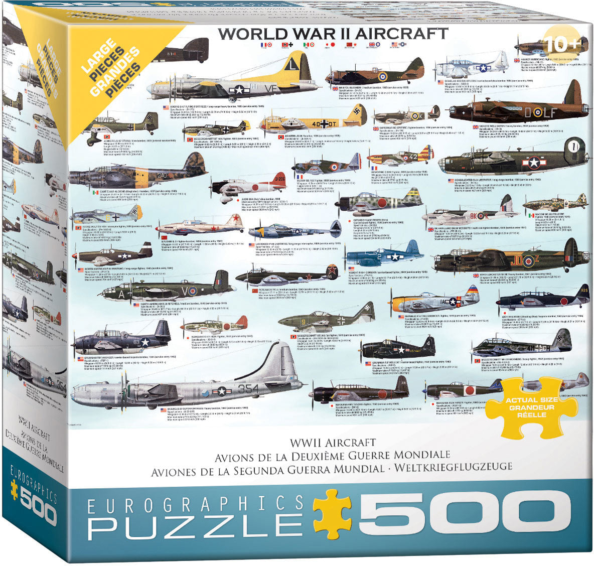 World War II Aircraft - 500-Piece Puzzle