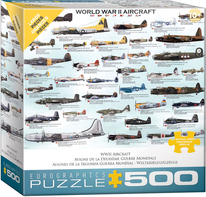 Load image into Gallery viewer, World War II Aircraft - 500-Piece Puzzle
