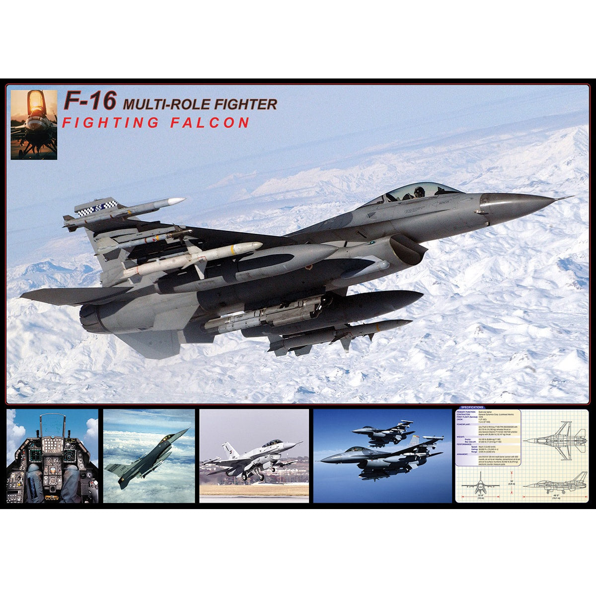 F-16 Fighting Falcon - 1,000 Piece Puzzle