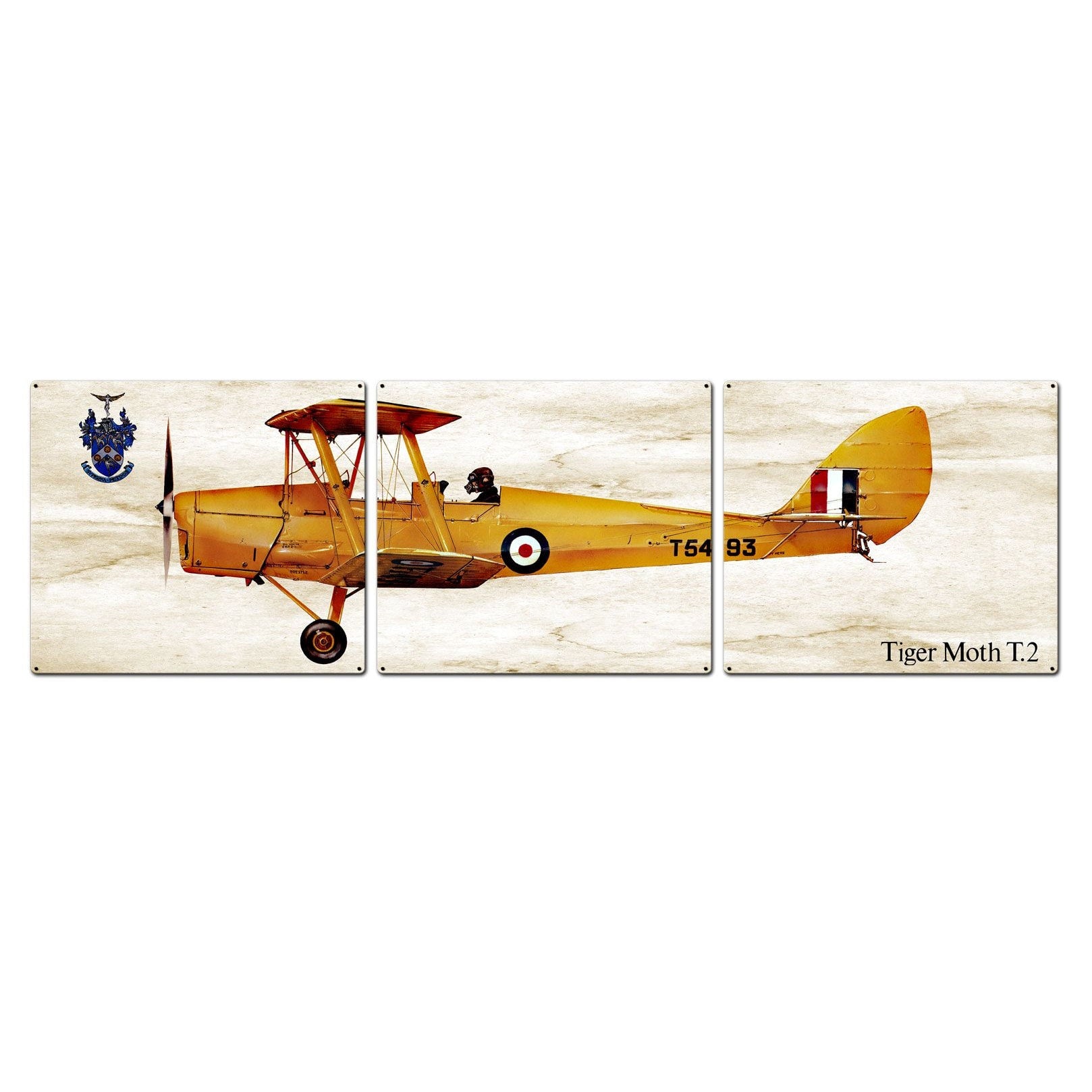 Tiger Moth T.2 Triptych - PS643