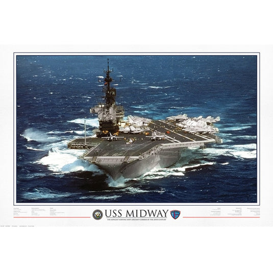 USS Midway 1945 to 1997 Poster