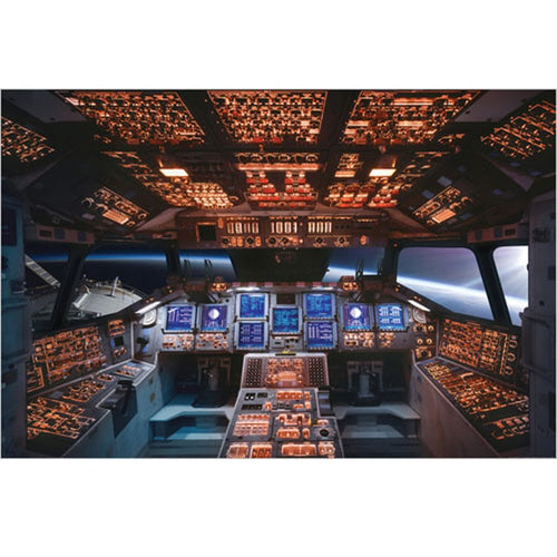 Columbia Space Shuttle Cockpit Poster