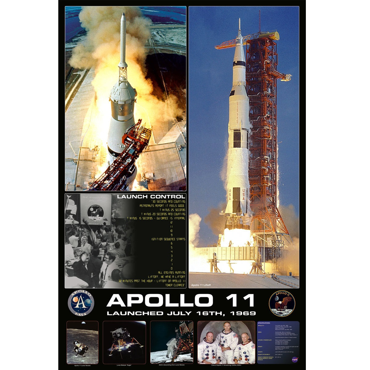 Apollo 11 Launch Poster