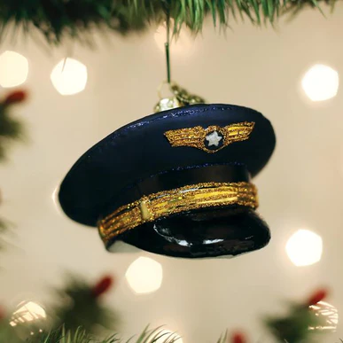 Load image into Gallery viewer, Pilot&#39;s Cap Ornament
