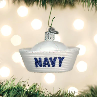 Load image into Gallery viewer, Navy Cap Ornament
