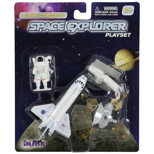 Space Explorer - Space Shuttle Playset -Lunar Conquest- 4-piece Set