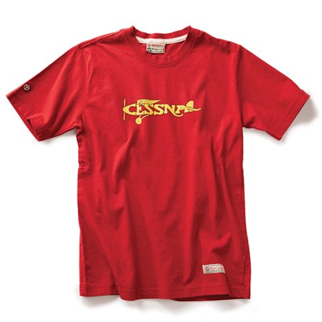 Red Canoe Cessna Plane Men's T-Shirt