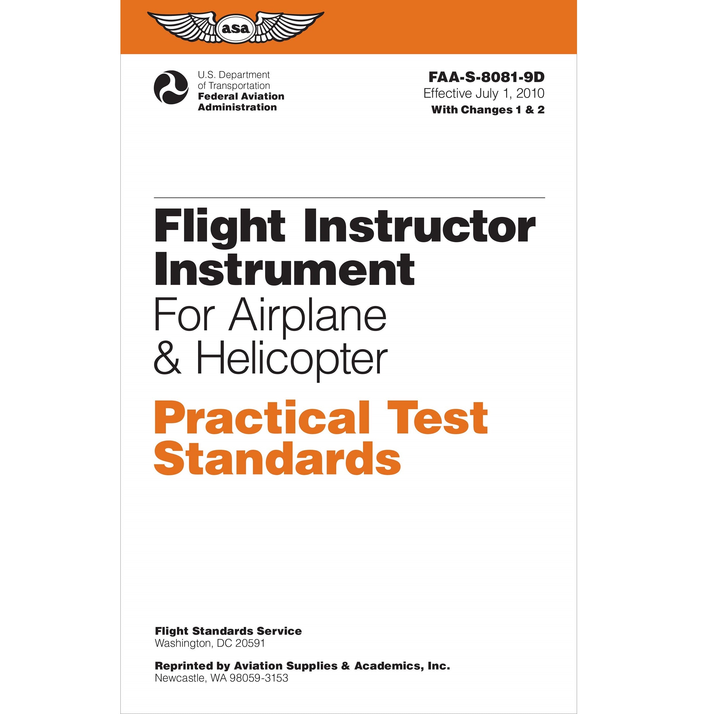 ASA Practical Test Standards: Flight Instructor Instrument