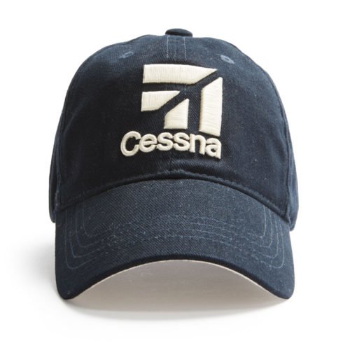 Red Canoe Cessna 3D Logo Cap - Navy