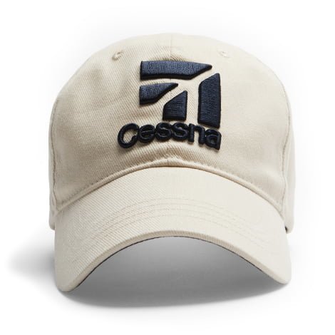 Red Canoe Cessna 3D Logo Cap - Stone