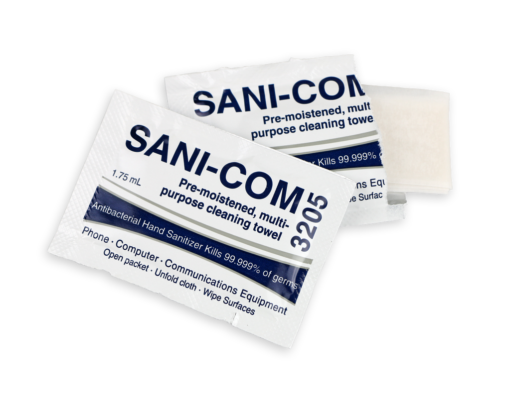 Sani-Com Wipes Single Use Towelettes | SC3205C