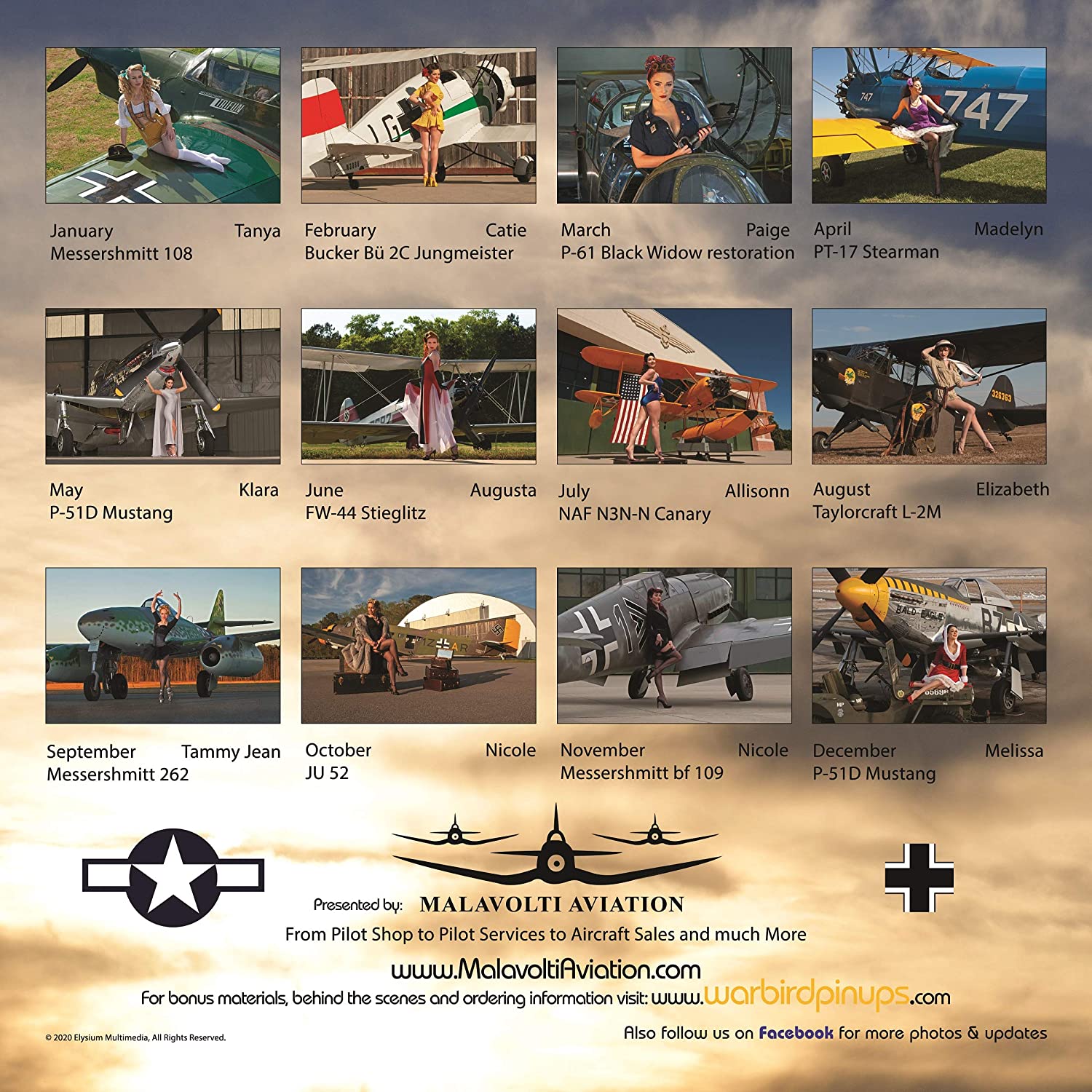 2020 Warbird Pinup Calendar