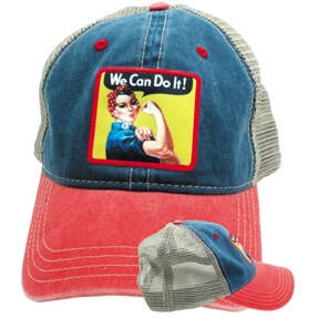 Load image into Gallery viewer, Rosie the Riveter “We Can Do It” Cap
