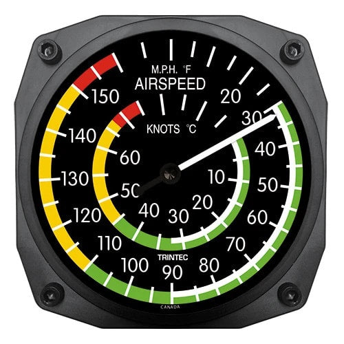 6" Airspeed Instrument Style Thermometer