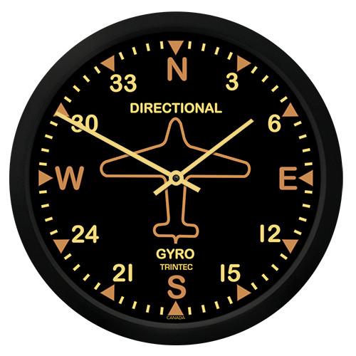 10" Vintage Directional Gyro Round Clock