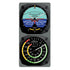 Classic Artificial Horizon/Airspeed Clock & Thermometer Set