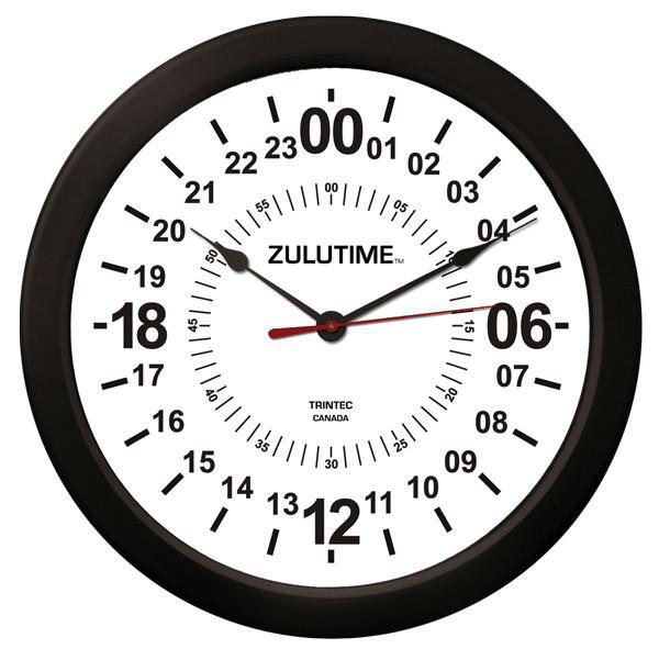 Load image into Gallery viewer, 14&quot; ZULUTIME™ 24-Hour Clock - Select Color
