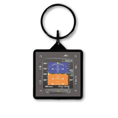 1.5" Square EFIS Keychain - KC-HOR