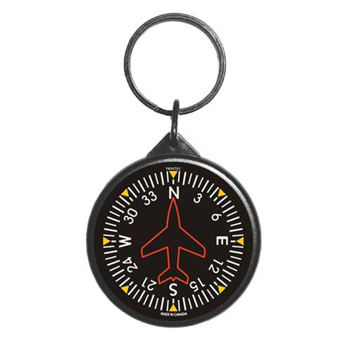 2" Classic Directional Gyro Round Keychain - KCR62