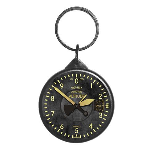 2" Vintage Altimeter Round Keychain - KCRV60