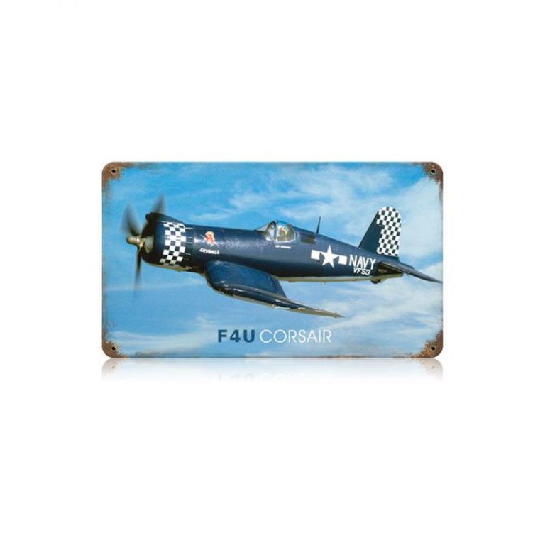 F4U Corsair Vintage Metal Sign - V361