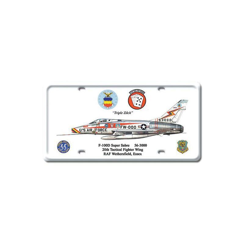 F-100D Super Sabre License Plate - DP023